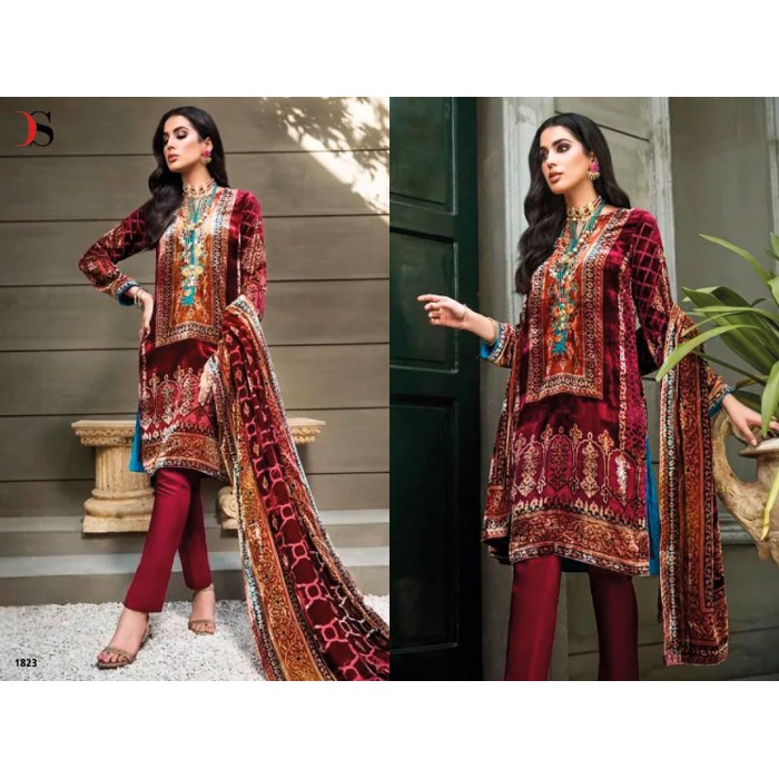 Deepsy Pure Joy Of Winter Velvet Pakistani Salwar Suits
